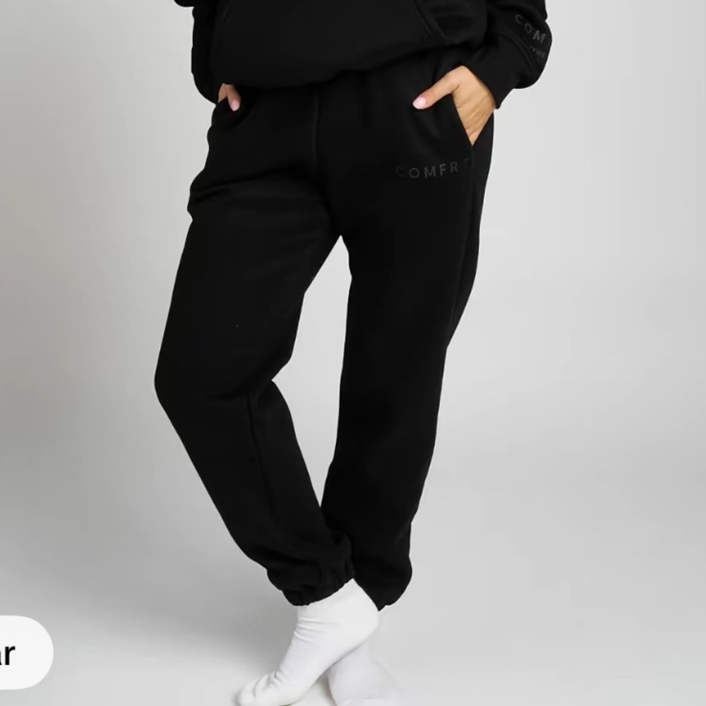 Comfort USA Tranquil Unisex Black Jogger Pants